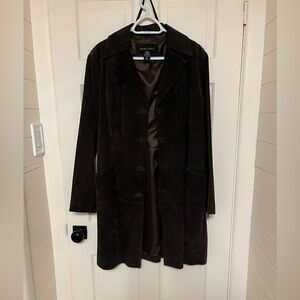 Brown Leather Coat NY&Co XL